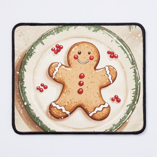 Item preview, Festive gingerbread cookie plates designed and sold by PaperieJennifer.