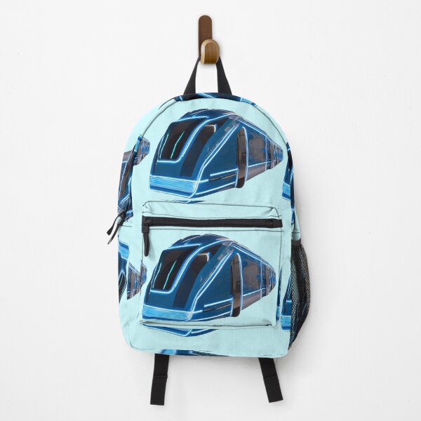 Item preview, A futuristic train with neon lights on it designed and sold by PWDigitalArt.