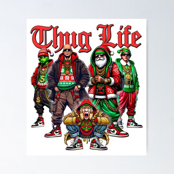 Item preview, Viral Thug Life Christmas Cool Design designed and sold by Artifyo.