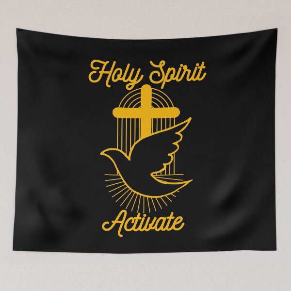 Aperçu de l'œuvre Saint-Esprit Activate, typographie chrétienne créée et vendue par MoriaStore.