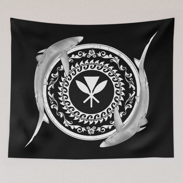 Item preview, Kanaka Maoli Blue Shark designed and sold by NicGrayGraphic.