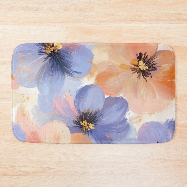 Item preview, Abstract Floral Brushstroke Pattern in Soft Pastels designed and sold by seelya83.