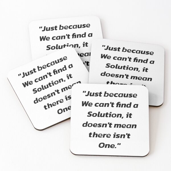 Item preview, Just Because We Can't Find a Solution, It Doesn't Mean There Isn't One - Funny Math Inspiration Design designed and sold by ArtsyExplorer.