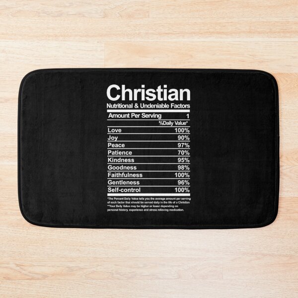 Item preview, Christian Nutritional Facts - Daily Value of Faith and Virtue designed and sold by Lillyamstronger.