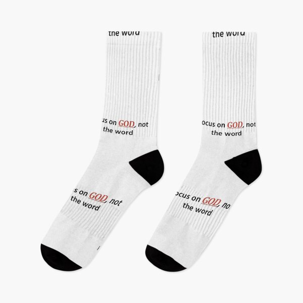Item preview, Focus on God, not the word designed and sold by Woven-in-Jesus.
