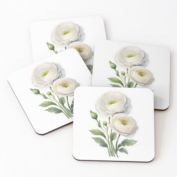 Item preview, White Ranunculus  designed and sold by HOMETOWN86.