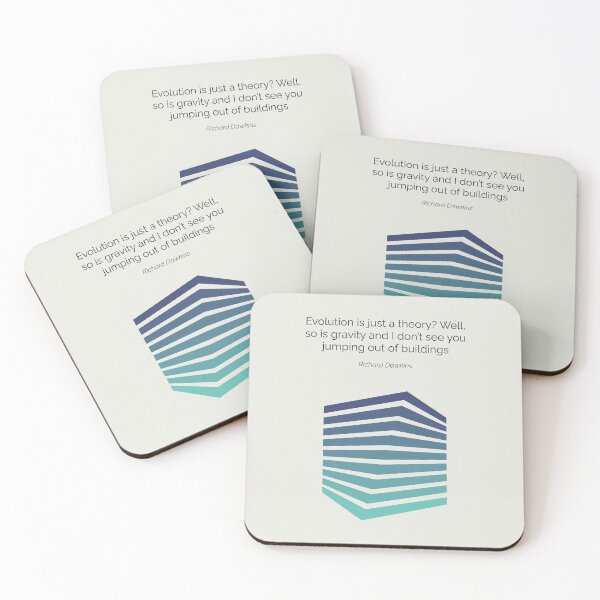 Item preview, New Atheism Richard Dawkins Quote Geometric Art designed and sold by kakarikihill.