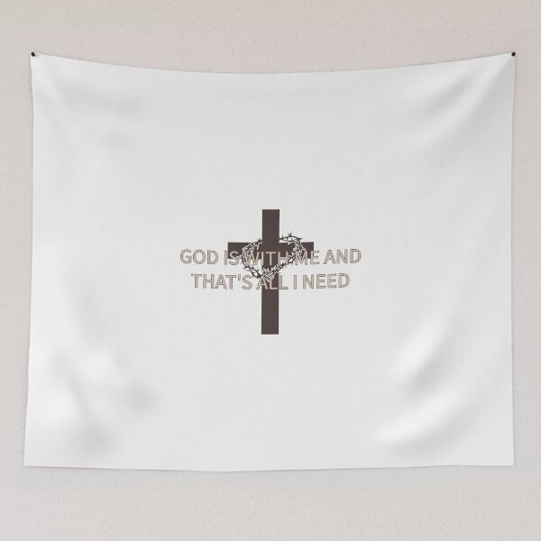 Item preview, God is with me and That's all I need designed and sold by Woven-in-Jesus.
