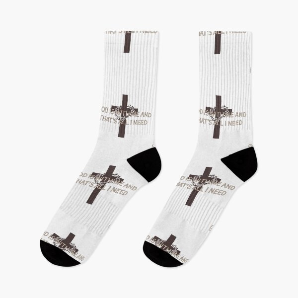 Item preview, God is with me and That's all I need designed and sold by Woven-in-Jesus.