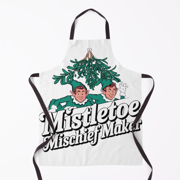 Item preview, Mistletoe Mischief Maker Elf Duo – Funny Holiday Elf Design designed and sold by SewRed.