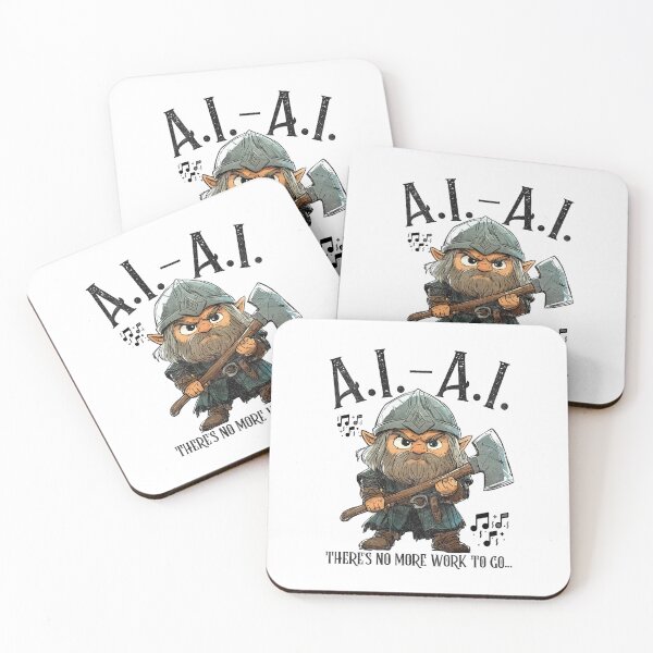Item preview, A.I-A.I. There's no more work to go... Dwarf Song. designed and sold by Patrick J Land.