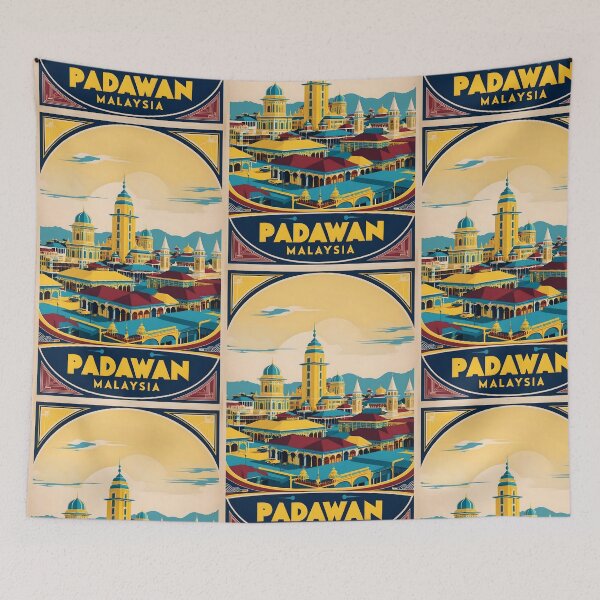 Item preview, Padawan Malaysia Vintage Travel Tourism designed and sold by TravelersGems.