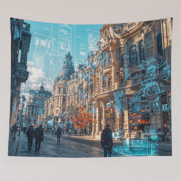 Item preview, Echoes of the Future: A Digital Metropolis Awakens designed and sold by oanaunciuleanu.