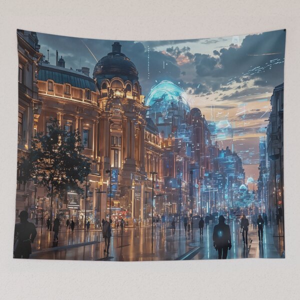 Item preview, Echoes of the Future: A Digital Metropolis Awakens designed and sold by oanaunciuleanu.