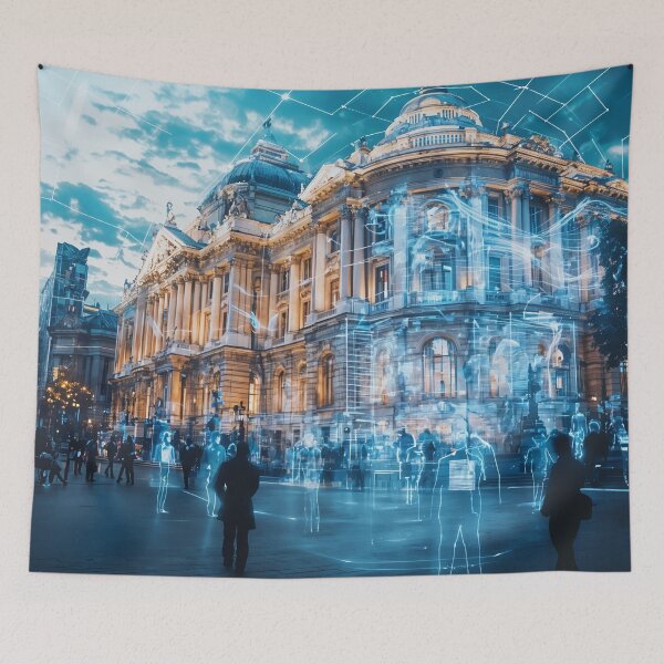 Item preview, Echoes of the Future: A Digital Metropolis Awakens designed and sold by oanaunciuleanu.