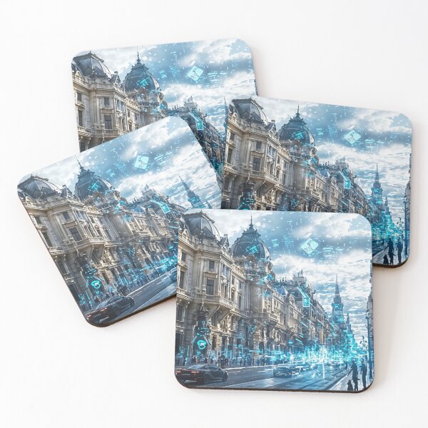 Item preview, Echoes of the Future: A Digital Metropolis Awakens designed and sold by oanaunciuleanu.