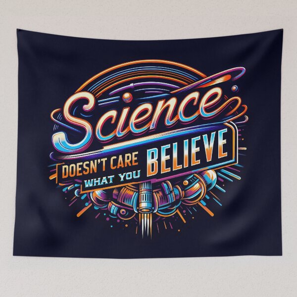 Item preview, Science Doesn't Care What You Believe, typography designed and sold by maxmaj.