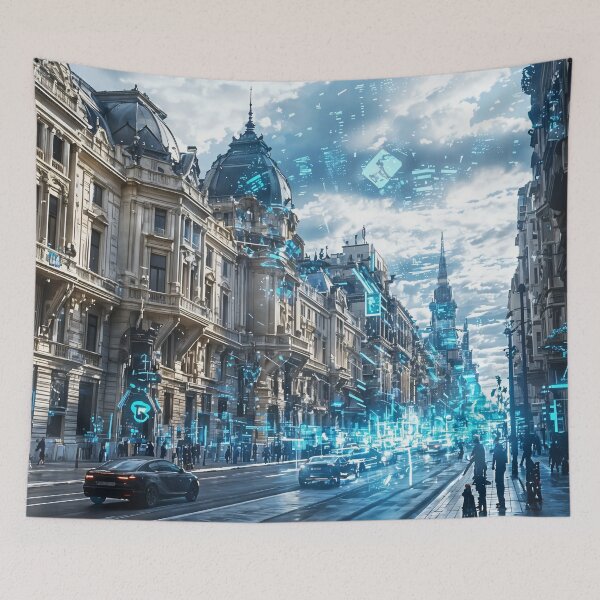 Item preview, Echoes of the Future: A Digital Metropolis Awakens designed and sold by oanaunciuleanu.