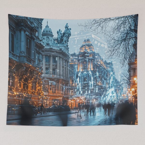Item preview, Echoes of the Future: A Digital Metropolis Awakens designed and sold by oanaunciuleanu.