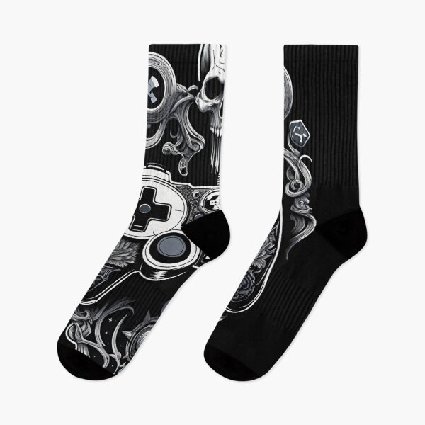 Item preview, Black and white video game controller  designed and sold by Heaven Welch.