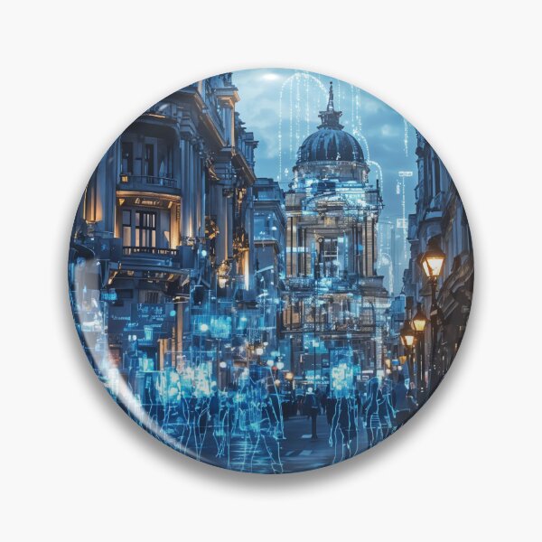 Item preview, Echoes of the Future: A Digital Metropolis Awakens designed and sold by oanaunciuleanu.