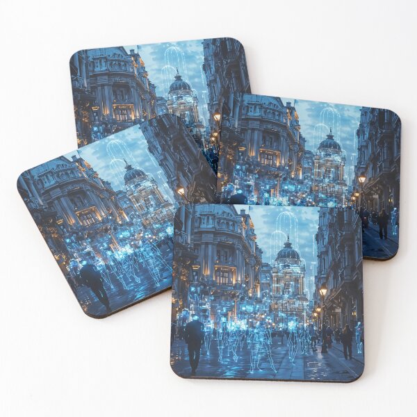 Item preview, Echoes of the Future: A Digital Metropolis Awakens designed and sold by oanaunciuleanu.