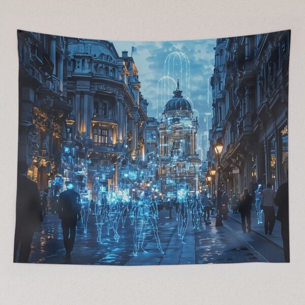 Item preview, Echoes of the Future: A Digital Metropolis Awakens designed and sold by oanaunciuleanu.