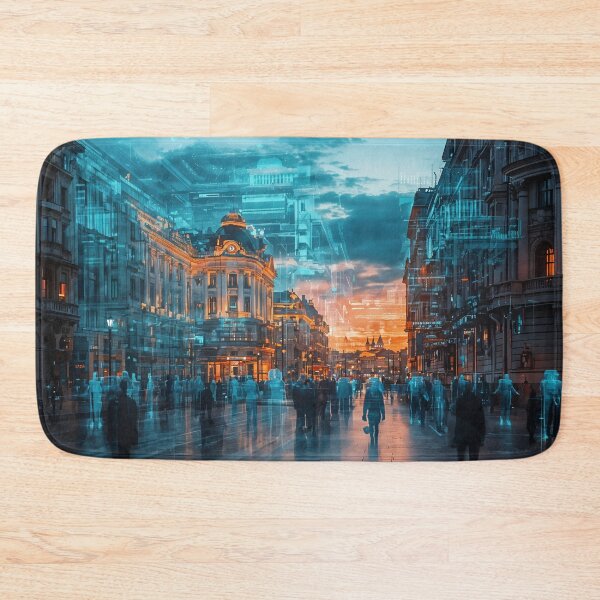 Item preview, Echoes of the Future: A Digital Metropolis Awakens designed and sold by oanaunciuleanu.