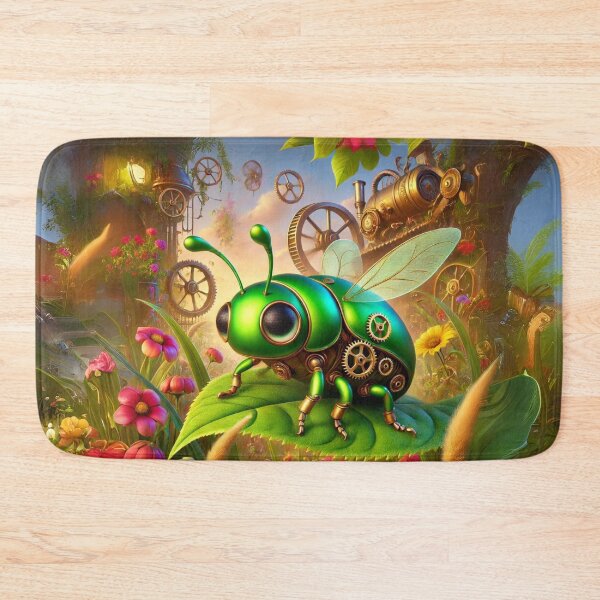 Item preview, Steampunk Green June Beetle designed and sold by Sillytoe.