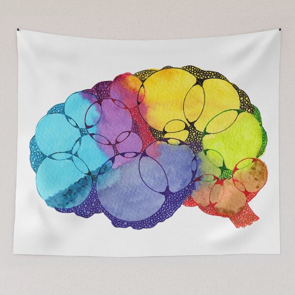 Item preview, Brain, Watercolor and Ink designed and sold by ellisartstudio.