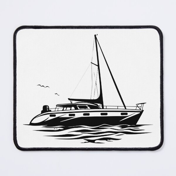 Item preview, Sailboat Sloop Yacht Catamaran Ship Sea Scene Board designed and sold by inkoutninja.