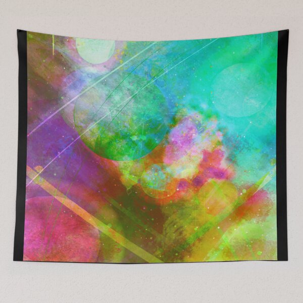 Item preview, "Colorful Colliding Nebulae" designed and sold by Spaceart9.