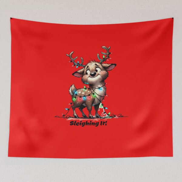 Item preview, Sleighing it! Reindeer  designed and sold by MamaShepShop.