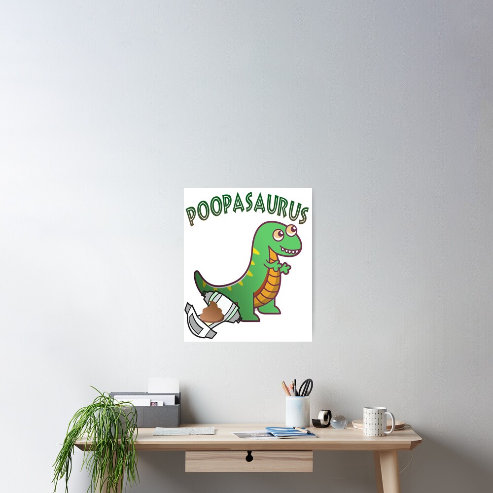 pooping dinosaur