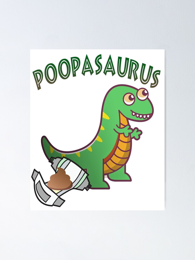 pooping dinosaur