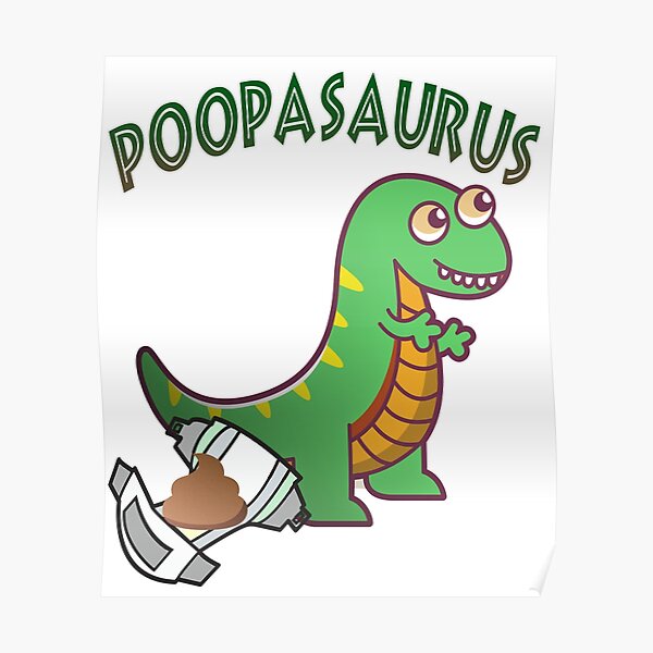 pooping dinosaur