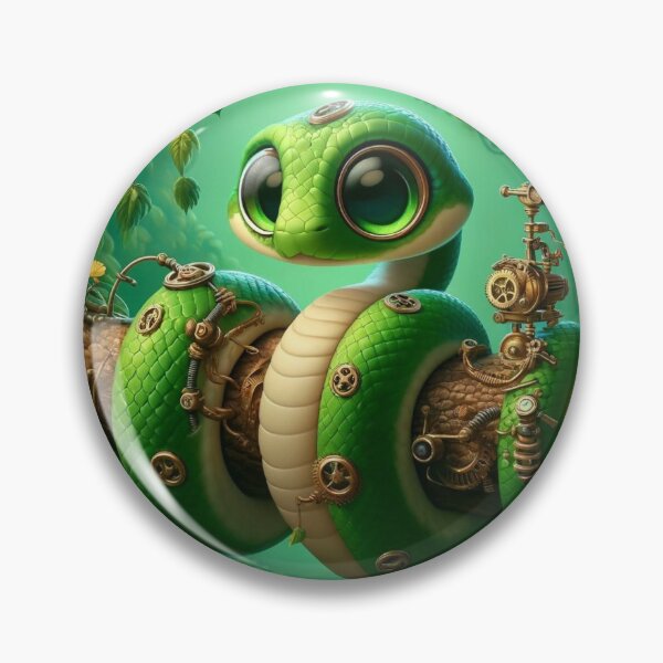 Artikelvorschau, Steampunk Grüner Baumpython entworfen und verkauft von Sillytoe.