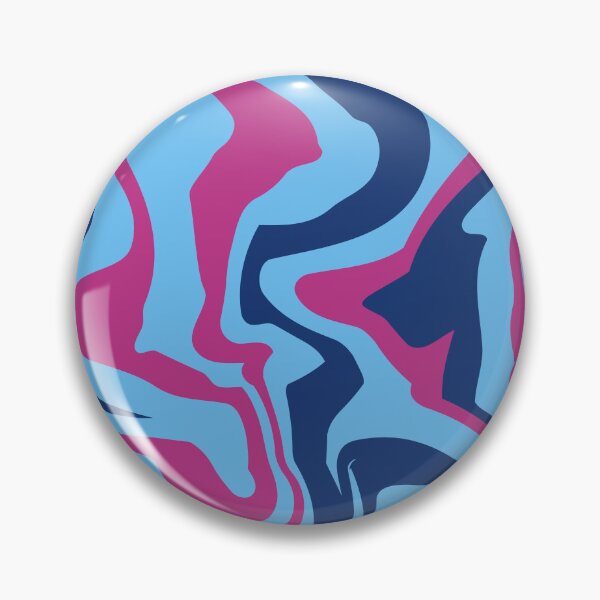 Item preview, Abstract Fluid Pattern with Blue and Pink Curves in Retro Style designed and sold by ploen kongsuwan.