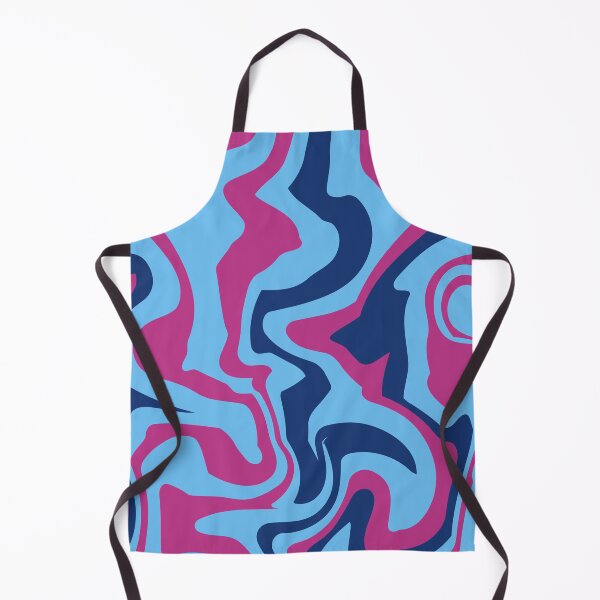 Item preview, Abstract Fluid Pattern with Blue and Pink Curves in Retro Style designed and sold by ploen kongsuwan.
