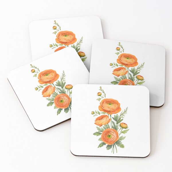 Item preview, Orange Ranunculus  designed and sold by HOMETOWN86.