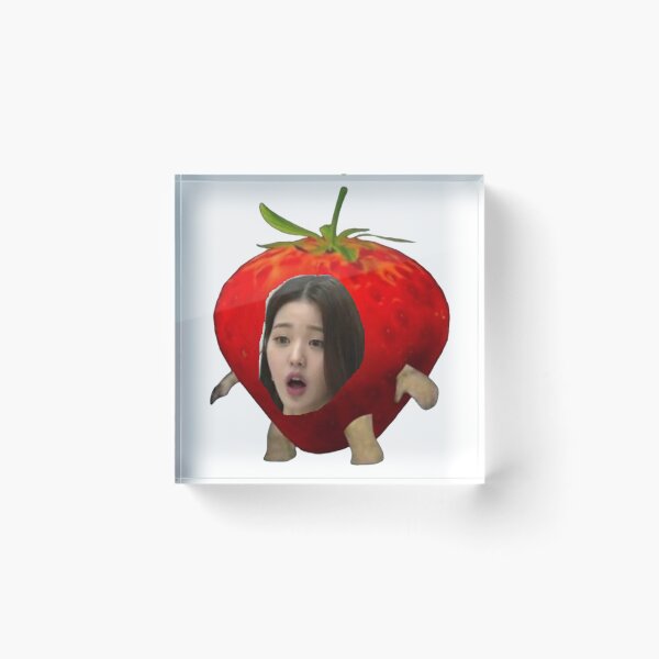 Item preview, strawberry wonyoung meme designed and sold by aeiia.