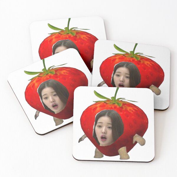 Item preview, strawberry wonyoung meme designed and sold by aeiia.