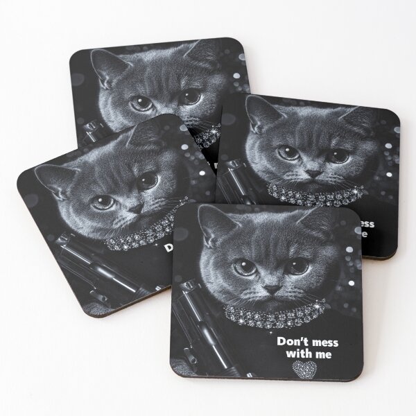 Item preview, Don't Mess With Me Cat Design designed and sold by Nocturne  Paws.