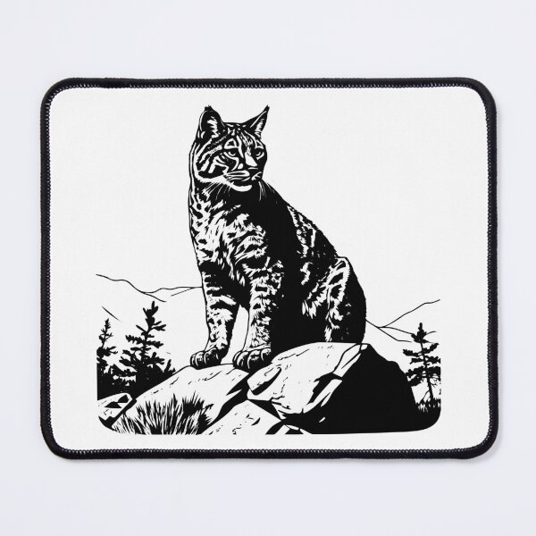 Item preview, Bobcat Lynx Bobtail Felis Rusty Red Spotted Wildcat designed and sold by inkoutninja.