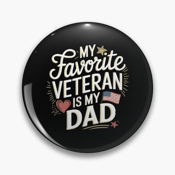 Item preview, My Favorite Veteran Is My Dad Military Veteran Dad Quotes designed and sold by ArabCorner.
