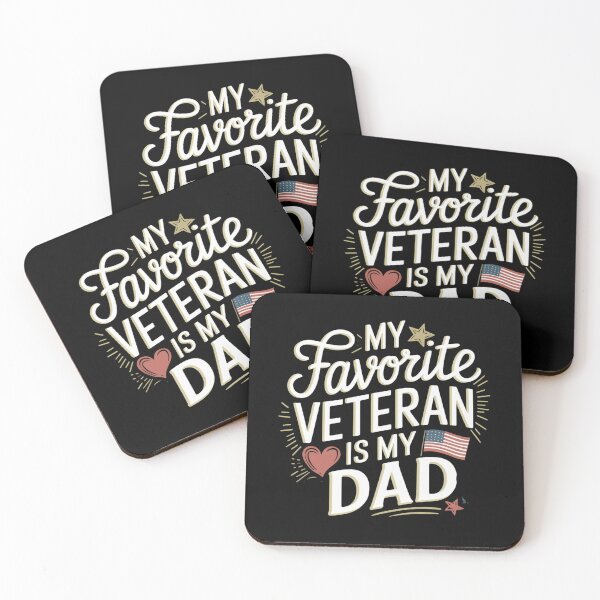 Item preview, My Favorite Veteran Is My Dad Military Veteran Dad Quotes designed and sold by ArabCorner.