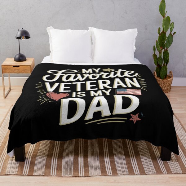 Item preview, My Favorite Veteran Is My Dad Military Veteran Dad Quotes designed and sold by ArabCorner.