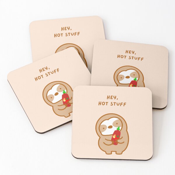 Item preview, Hey Hot Stuff Sriracha Sauce Sloth  designed and sold by theslothinme.