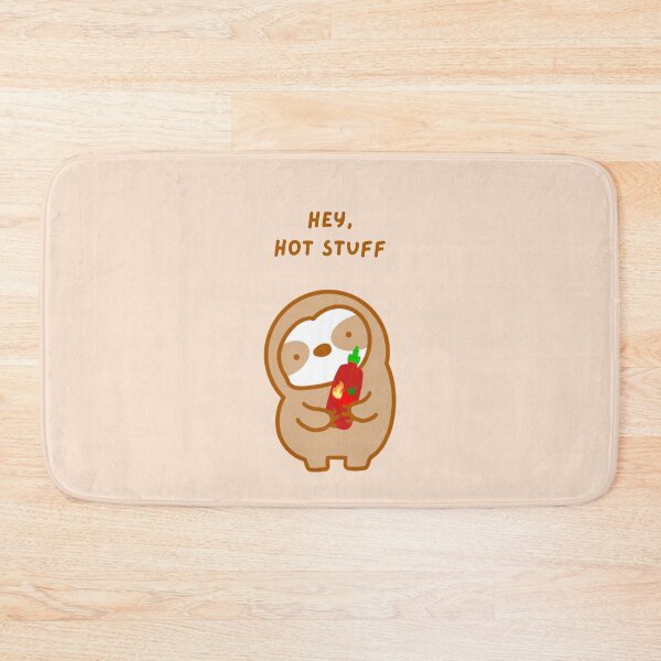 Item preview, Hey Hot Stuff Sriracha Sauce Sloth  designed and sold by theslothinme.
