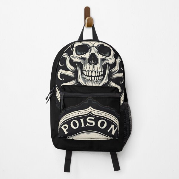 Item preview, Poison skull label art designed and sold by Heaven Welch.